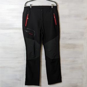 Outdoor Sport Charging Lightweight Waterproof Black/Red Pants Size 34Wx32L NEW